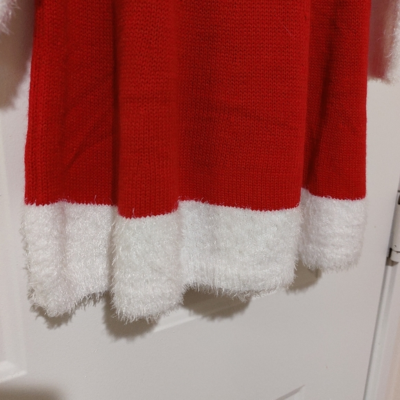 SANTA GIRLS 2 PIECE SWEATER DRESS / CAP NWT - Picture 11 of 13